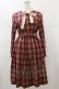 画像1: Fi.n.t / クレリックボウタイチェックワンピース Free Bordeaux H-26-01-17-061-CA-OP-NS-ZH (1)