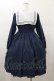 画像2: FLC / 皆方由衣コラボ/襟付きプリーツワンピース L ネイビー H-26-01-17-062-LO-OP-NS-ZH (2)
