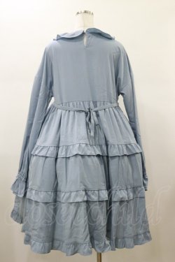 画像2: FLC / 皆方由衣コラボ/ティアードフリルワンピース L サックス H-26-01-17-063-LO-OP-NS-ZH