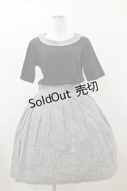 画像1: F i.n.t / ギンガムチェックドッキングワンピース Free ブラック H-26-01-17-064-CA-OP-NS-ZH