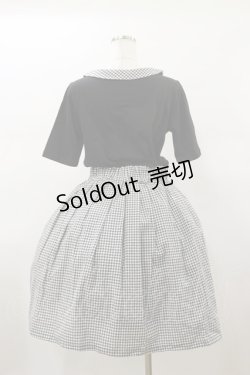 画像2: F i.n.t / ギンガムチェックドッキングワンピース Free ブラック H-26-01-17-064-CA-OP-NS-ZH