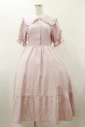 m petit by misako / AM*ギンガムCHKワンピース M ピンク H-26-01-17-065-LO-OP-NS-ZH