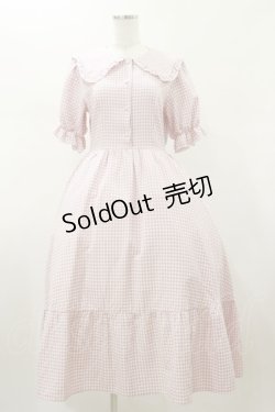 画像1: m petit by misako / AM*ギンガムCHKワンピース M ピンク H-26-01-17-065-LO-OP-NS-ZH