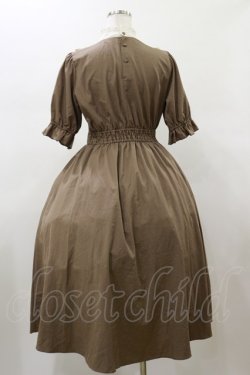 画像2: m petit by misako / ナシジムジキリカエワンピース S ブラウン H-26-01-17-068-LO-OP-NS-ZH