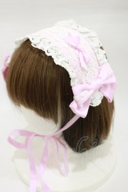 画像1: BABY,THE STARS SHINE BRIGHT / ハートレースのヘッドドレス  ピンク H-26-01-17-008-BA-AC-NS-ZH