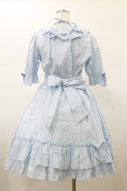 画像2: Amavel / Frilly Ribbonコットンワンピース Free サックス H-26-01-17-073-CA-OP-NS-ZH