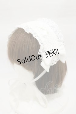 画像1: BABY,THE STARS SHINE BRIGHT / ハートレースのヘッドドレス  オフ白 H-26-01-17-009-BA-AC-NS-ZH