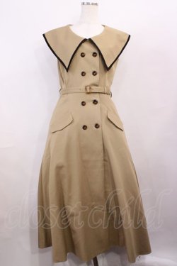 画像1: an another angelus / ビッグカラートレンチジレワンピース Free BEIGE H-26-01-17-1001-CA-OP-NS-ZH
