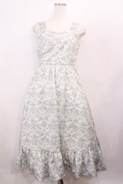 画像1: m petit by misako / MSKトワルドジュイジャンパースカート M オフ/ブルー H-26-01-17-1002-LO-SK-NS-ZH