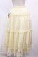 画像2: m petit by misako / サテンキリカエペチスカート M アイボリー H-26-01-17-1014-LO-SK-NS-ZH (2)
