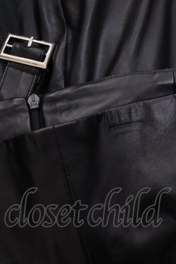 画像3: Melt the lady / レッグベルトレザーパンツ S ブラック H-26-01-17-1016-PU-PA-NS-ZH