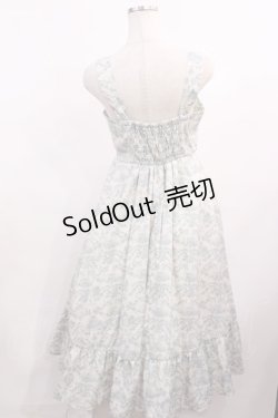 画像2: m petit by misako / MSKトワルドジュイジャンパースカート M オフ/ブルー H-26-01-17-1002-LO-SK-NS-ZH