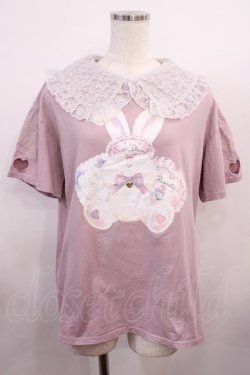 画像1: LIZ LISA / うさぎ衿付トップス Free ピンク H-26-01-17-1020-LO-TO-NS-ZH