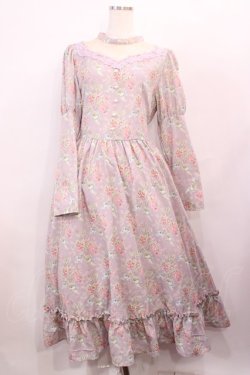 画像1: Kurumi Collaboration / KRハナジゴスリーブワンピース LL ラベンダー H-26-01-17-1003-LO-OP-NS-ZH