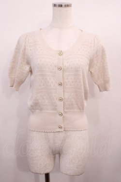 画像1: Fi.n.t / 透かし編みカーディガン Free 生成り H-26-01-17-1024-CA-TO-NS-ZH