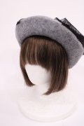 m petit by misako / NINA'S チュールリボンベレー帽  グレー H-26-01-17-1038-LO-AC-NS-ZH