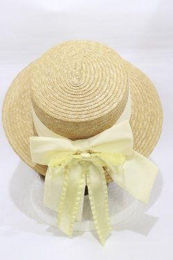 画像2: Amavel / フリルリボンカンカン帽  オフ H-26-01-17-001-CA-AC-NS-ZH