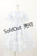 metamorphose / Dress up はしごレースリボンワンピース サイズ1 サックス H-26-01-17-081-ME-OP-NS-ZH