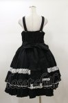 画像2: metamorphose / 【プラスサイズ】メアリーはしごレースジャンパースカート プラスサイズ ブラック H-26-01-17-083-ME-OP-NS-ZH (2)
