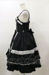 画像3: metamorphose / 【プラスサイズ】メアリーはしごレースジャンパースカート プラスサイズ ブラック H-26-01-17-083-ME-OP-NS-ZH (3)