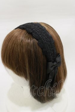 画像1: m petit by misako / TT*AMレースカチューシャ  ブラック H-26-01-17-010-LO-AC-NS-ZH