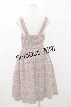 画像2: axes femme POETIQUE / ツイードジャンパースカート M ワイン H-26-01-17-089-AX-OP-NS-ZH