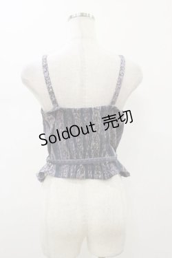 画像2: axes femme / オーナメント縦柄ビスチェ M パープル H-26-01-17-017-AX-TO-NS-ZH