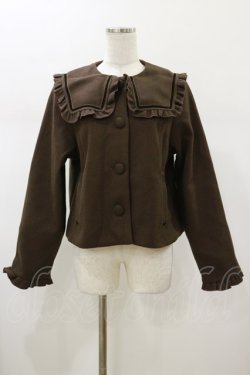 画像1: m petit by misako / AM*セーラーショートコート M ブラウン H-26-01-17-026-LO-CO-NS-ZH
