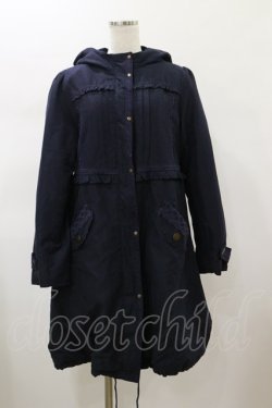 画像1: axes femme / 裏ファーモッズコート L ネイビー H-26-01-17-027-AX-CO-NS-ZH