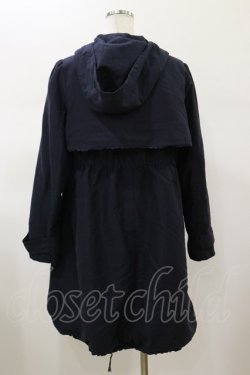 画像2: axes femme / 裏ファーモッズコート L ネイビー H-26-01-17-027-AX-CO-NS-ZH