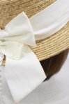 画像3: Amavel / フリルリボンカンカン帽  オフ H-26-01-17-002-CA-AC-NS-ZH (3)