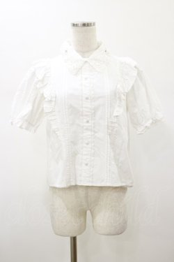 画像1: evelyn / フラワーモチーフブラウス Free ホワイト H-26-01-17-035-LO-BL-NS-ZH