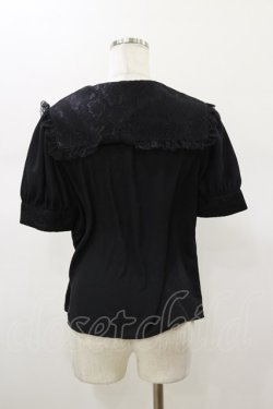 画像2: Ank Rouge / レースセーラーカラーブラウス M ブラック H-26-01-17-036-CA-BL-NS-ZH