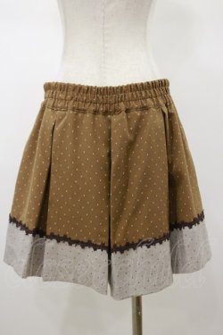 画像2: axes femme / ドットジャカードキュロット M ブラウン H-26-01-17-039-AX-PA-NS-ZH