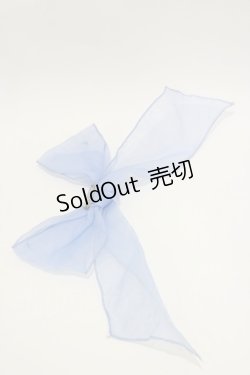 画像2: Angelic Pretty / ガラスの人形ブラウスのリボンブローチ  サックス H-26-01-18-007-AP-ZA-NS-ZH