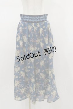 画像1: axes femme / 花柄パンツ M ブルー H-26-01-18-044-AX-PA-NS-ZH