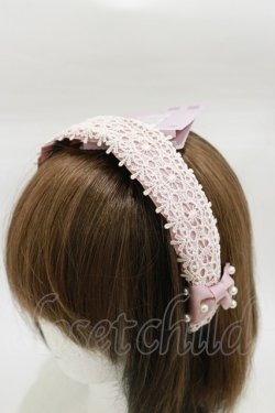 画像1: m petit by misako / AMPLカチューシャ  ピンク H-26-01-18-008-LO-AC-NS-ZH