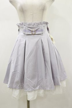 画像1: Amavel / パールバックルリボンスカート Free ラベンダー H-26-01-18-046-CA-SK-NS-ZH