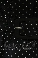 画像3: F&A / ドット柄フレンチスリーブワンピース Free Black H-26-01-18-054-LO-OP-NS-ZH (3)