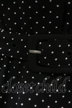 画像3: F&A / ドット柄フレンチスリーブワンピース Free Black H-26-01-18-054-LO-OP-NS-ZH