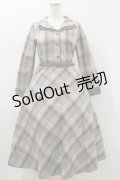 an another angelus / ダブルオープンカラーチェックワンピース Free GRAY H-26-01-18-055-CA-OP-NS-ZH