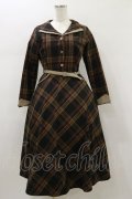 an another angelus / ダブルオープンカラーチェックワンピース Free BROWN H-26-01-18-056-CA-OP-NS-ZH
