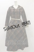 an another angelus / ダブルオープンカラーチェックワンピース Free BROWN H-26-01-18-056-CA-OP-NS-ZH