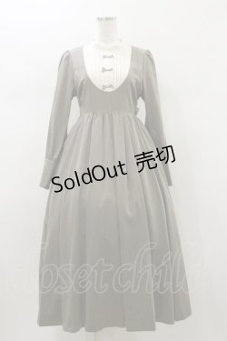 画像1: Maison de FLEUR Petite Robe canone / カノンレトロワンピース M Brown H-26-01-18-062-EL-OP-NS-ZH