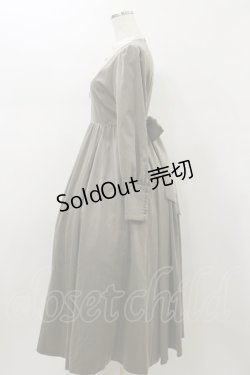 画像3: Maison de FLEUR Petite Robe canone / カノンレトロワンピース M Brown H-26-01-18-062-EL-OP-NS-ZH