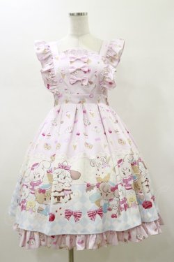 画像1: axes femme Kawaii / mikko illustration × axes femme Kawaii ダイナーカフェジャンスカ M ピンク H-26-01-18-063-AX-OP-NS-ZH