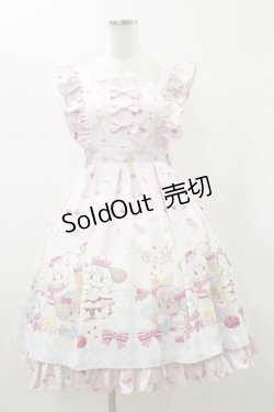 画像1: axes femme Kawaii / mikko illustration × axes femme Kawaii ダイナーカフェジャンスカ M ピンク H-26-01-18-063-AX-OP-NS-ZH