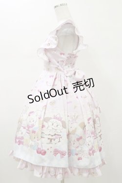 画像3: axes femme Kawaii / mikko illustration × axes femme Kawaii ダイナーカフェジャンスカ M ピンク H-26-01-18-063-AX-OP-NS-ZH