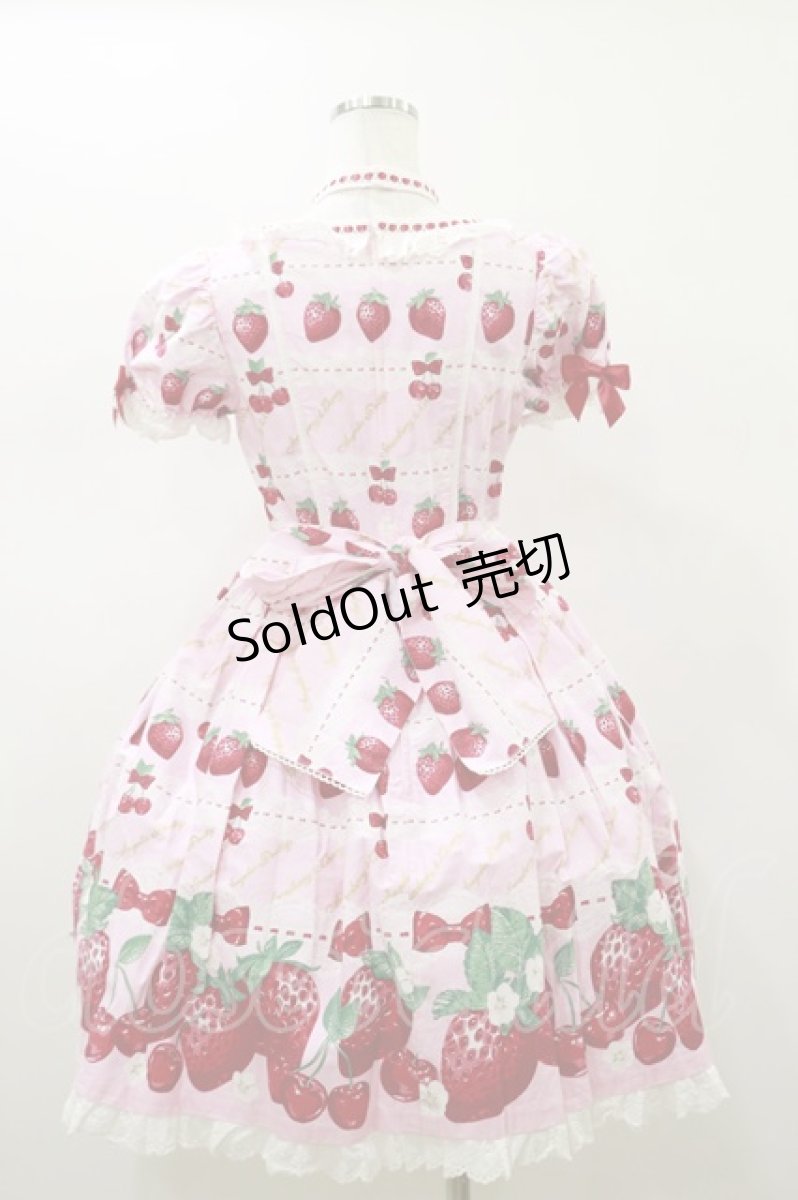 画像2: Angelic Pretty / Dessert Berryワンピース Free ピンク H-26-01-18-064-AP-OP-NS-ZH (2)