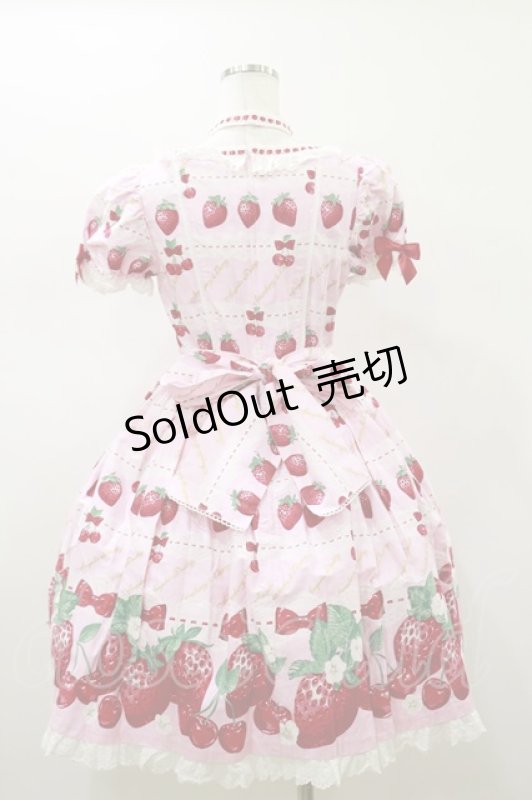 画像2: Angelic Pretty / Dessert Berryワンピース Free ピンク H-26-01-18-064-AP-OP-NS-ZH (2)